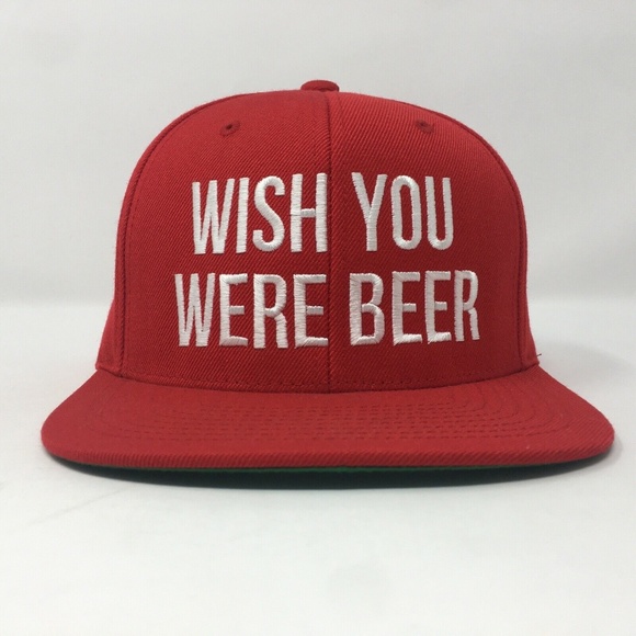 Wish You Were Beer Snapback Hat - Picture 1 of 6